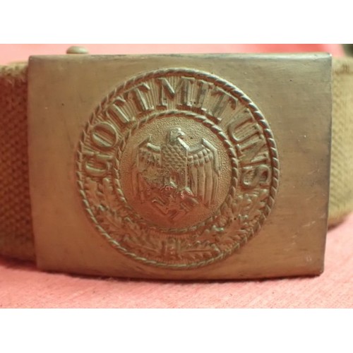 175 - WW2 German Army DAK belt & buckle

WW2 German Africa Corps Belt with 1938 Dated JFS Buckle and Tab.