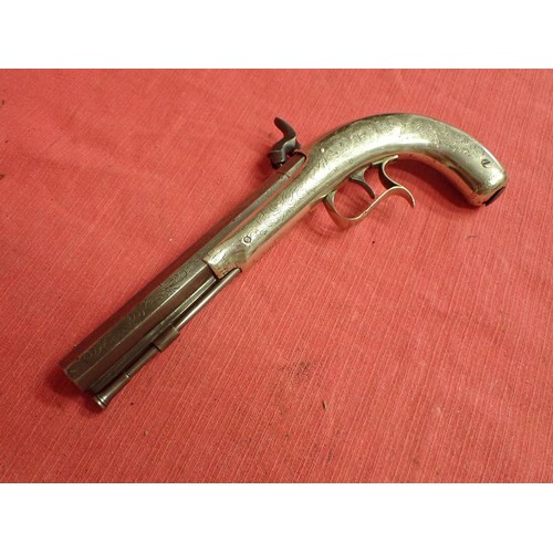 303 - Percussion Scottish nickel framed pistol

Percussion pistol in the classic Scottish form by Winfield... 