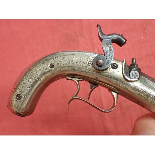 303 - Percussion Scottish nickel framed pistol

Percussion pistol in the classic Scottish form by Winfield... 