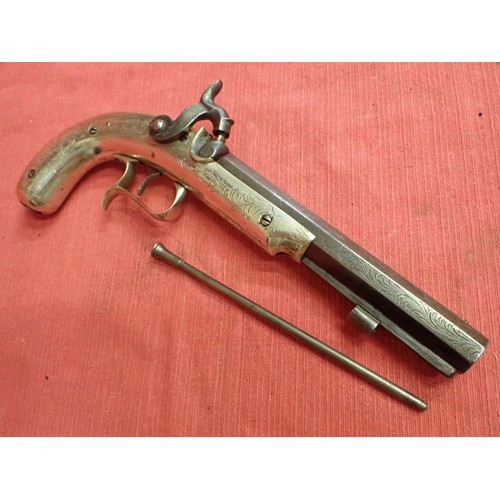 303 - Percussion Scottish nickel framed pistol

Percussion pistol in the classic Scottish form by Winfield... 