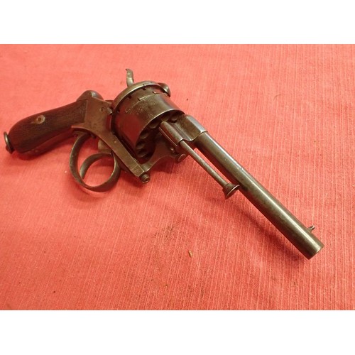 304 - 12 shot pin-fire revolver circa 1880

Rare 12 shot revolver of 7 mm calibre. Imported for the Britis... 