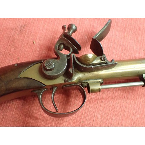 305 - Bronze flintlock pistol circa 1780

Unusual pistol, probably French circa 1780. Cannon barrel fitted... 