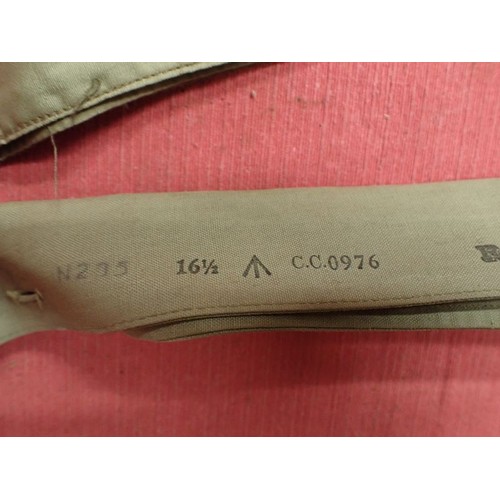 6 - Two WW2 British shirt collars

One tropical, the other dated 1945. Both in good clean condition
