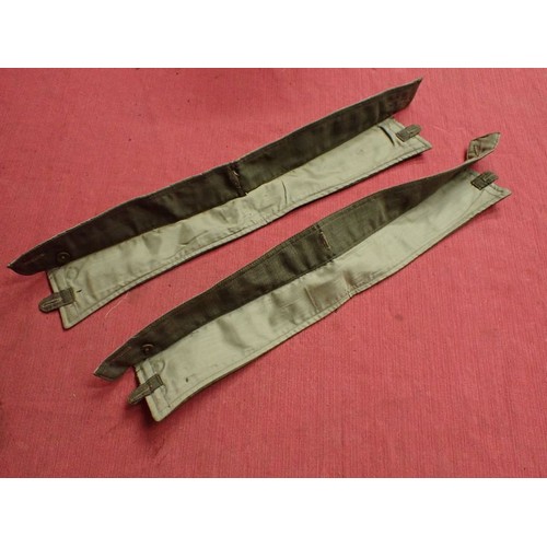 7 - Two WW2 British 1944 dated shirt collars

Two size 4 button on collars. Wear to the fold line on one... 