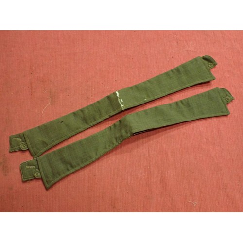 7 - Two WW2 British 1944 dated shirt collars

Two size 4 button on collars. Wear to the fold line on one... 