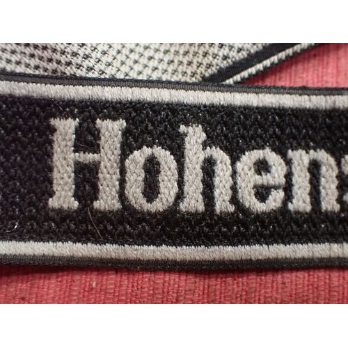 12 - WW2 German Waffen-SS Hohenstaufen Div cuff title

Good condition Bevo title. Folded and stitched end... 