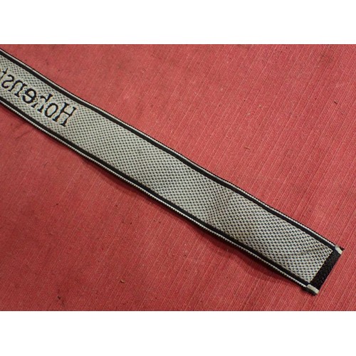 12 - WW2 German Waffen-SS Hohenstaufen Div cuff title

Good condition Bevo title. Folded and stitched end... 