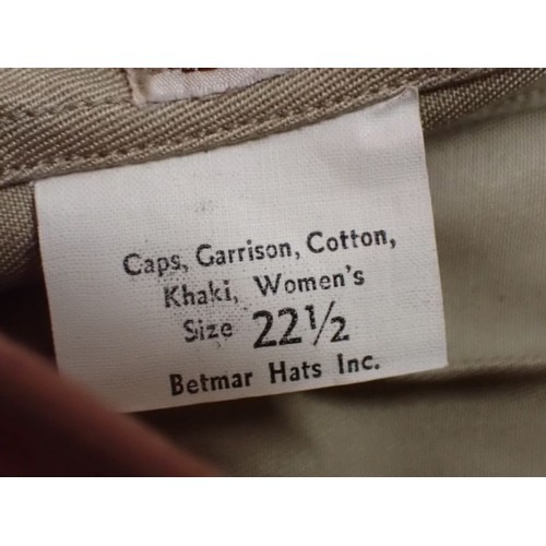 27 - U.S. WW2 women's garrison cap

Good clean condition with size, and maker labels inside.