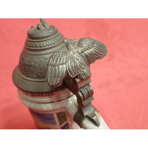 28 - Imperial German Artillery reservist beer stein

Generic reservist stein for artillery, not named to ... 