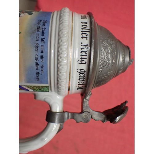 28 - Imperial German Artillery reservist beer stein

Generic reservist stein for artillery, not named to ... 