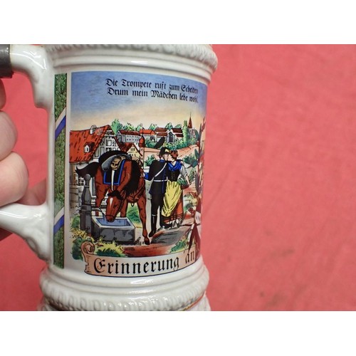 28 - Imperial German Artillery reservist beer stein

Generic reservist stein for artillery, not named to ... 
