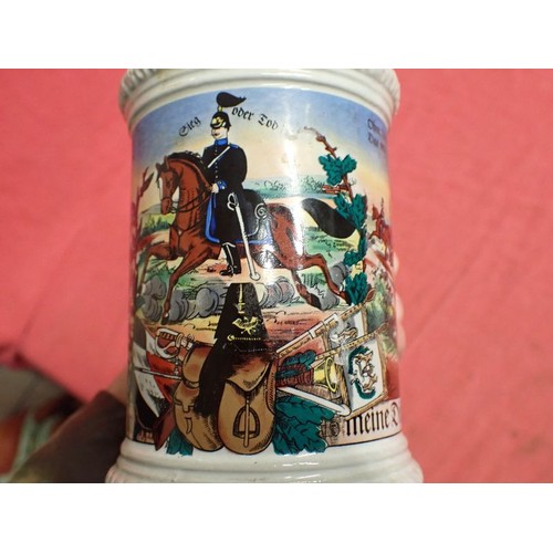28 - Imperial German Artillery reservist beer stein

Generic reservist stein for artillery, not named to ... 