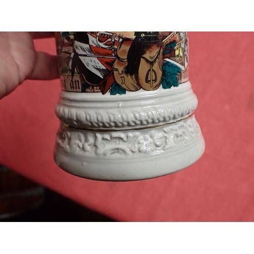 28 - Imperial German Artillery reservist beer stein

Generic reservist stein for artillery, not named to ... 