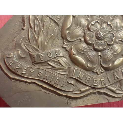 30 - WW1 period Derbyshire Imperial Yeo helmet plate press

The actual factory press for a Derby Yeo helm... 