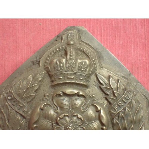 30 - WW1 period Derbyshire Imperial Yeo helmet plate press

The actual factory press for a Derby Yeo helm... 