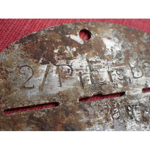 40 - WW2 German army dog-tag

2ND PIONEER ERSATZ BATTALION. ALUMINUM. SOME LIGHT CORROSION. NO CRACKS