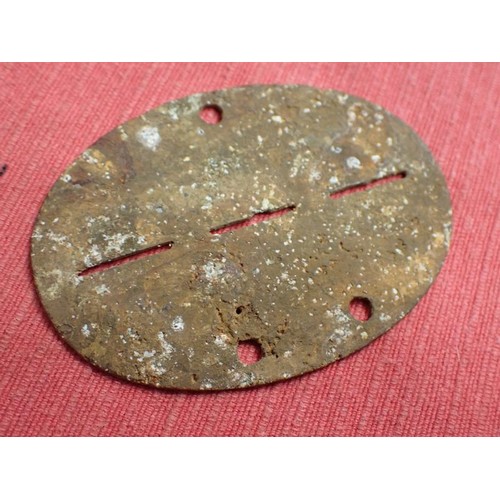 40 - WW2 German army dog-tag

2ND PIONEER ERSATZ BATTALION. ALUMINUM. SOME LIGHT CORROSION. NO CRACKS