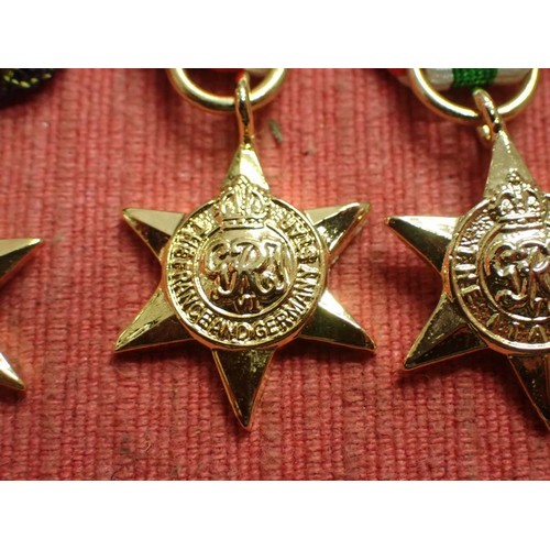 51 - Four WW2 British campaign stars miniature medals

Good quality stars