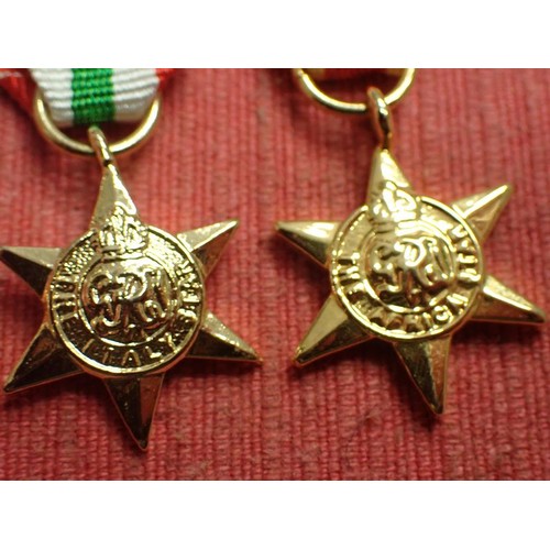 51 - Four WW2 British campaign stars miniature medals

Good quality stars
