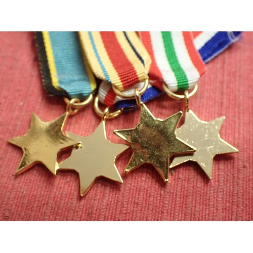 51 - Four WW2 British campaign stars miniature medals

Good quality stars