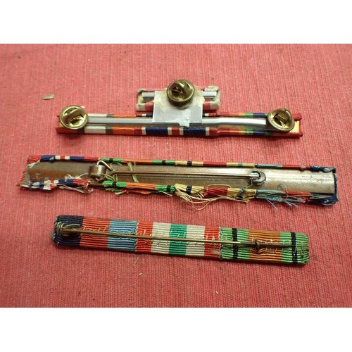 52 - WW2 British medal ribbon bars

Three ribbon bars with full size ribbons. With a 39-45 war medal
