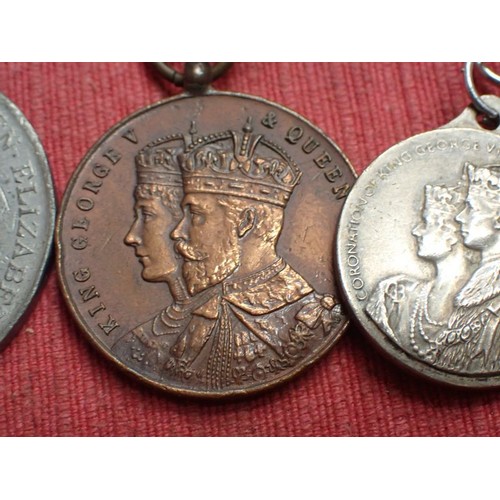 53 - Three George V and Mary medals

Largest 38 mm. One Nottingham related