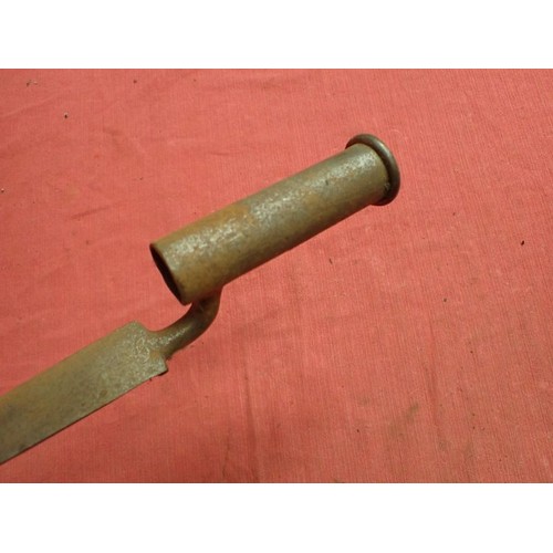 56 - Brown bess flintlock musket socket bayonet

Socket bayonet for the Napoleonic musket. Light rust ove... 