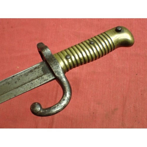 57 - Egyptian Remington Rolling block rifle bayonet

German made bayonet based on the French 1866 Chaspot... 