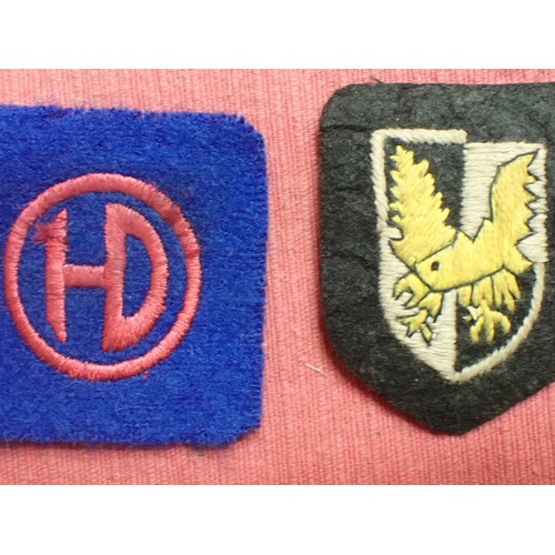 60 - Selection of WW2 British cloth B/D insignia

Pair of C.M.P., pair of ENSA, and three div patches inc... 