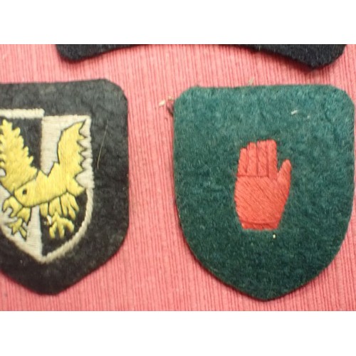 60 - Selection of WW2 British cloth B/D insignia

Pair of C.M.P., pair of ENSA, and three div patches inc... 