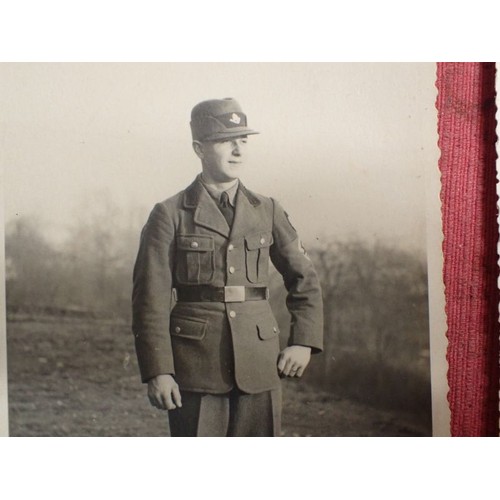 3 - Four WW2 German photographs including RAD men

Postcard-size images. Three of RAD men, the other, a ... 