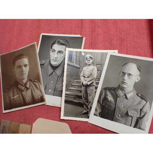 4 - Selection of WW2 German items

Four photographs, one dated on the back. Five army-marked clothing pe... 