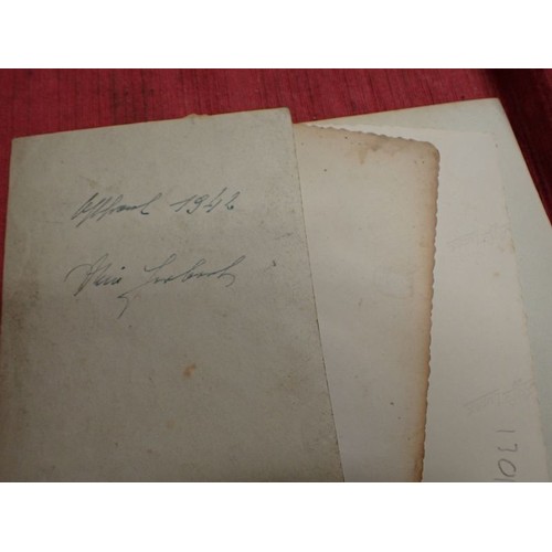 4 - Selection of WW2 German items

Four photographs, one dated on the back. Five army-marked clothing pe... 