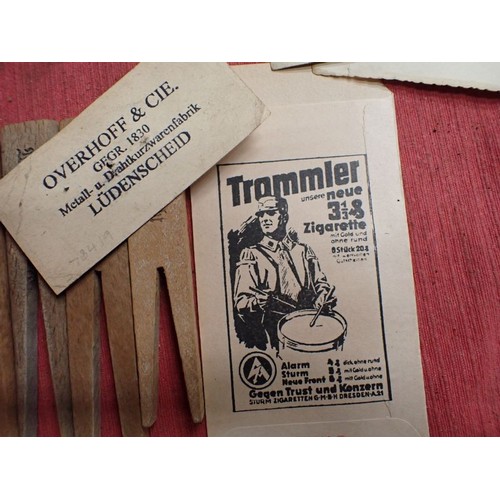 4 - Selection of WW2 German items

Four photographs, one dated on the back. Five army-marked clothing pe... 