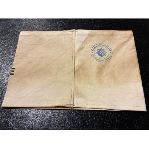 9 - WW2 German Luftwaffe Flack Helpers Arm Band 

Measures 20.5 x 14 cm when laid flat.