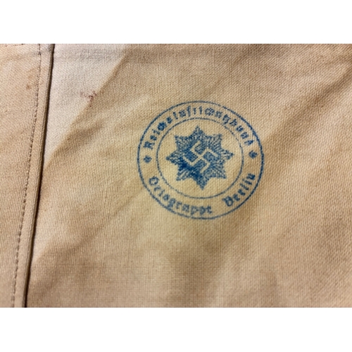 9 - WW2 German Luftwaffe Flack Helpers Arm Band 

Measures 20.5 x 14 cm when laid flat.