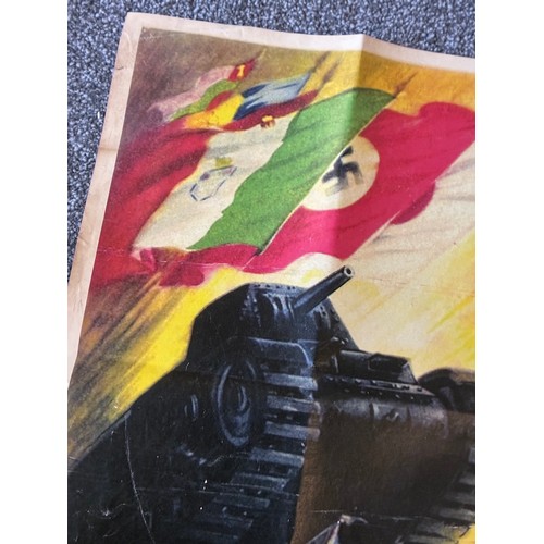 12 - WW2 German Army Propaganda Poster 

Measures 43 x 32 cm , has been folded