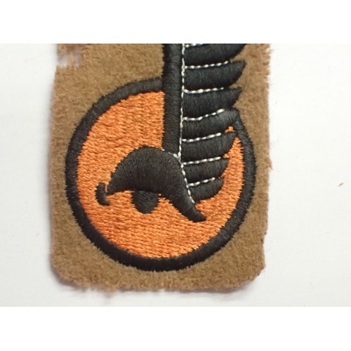 14 - WW2 exiled Polish Army armoured corps div patch

Made for the exiled Polish armoured corps. On khaki... 