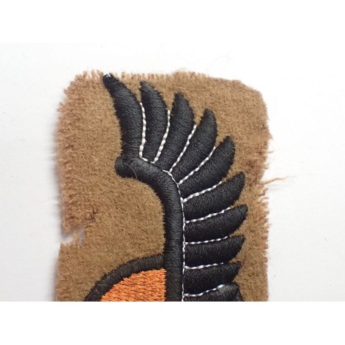 14 - WW2 exiled Polish Army armoured corps div patch

Made for the exiled Polish armoured corps. On khaki... 