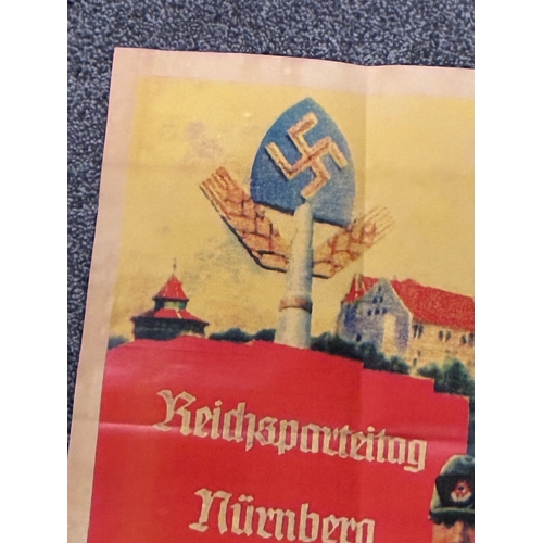 20 - WW2 German RAD Nuremberg Rally Poster 1937


Measures 43 x 32 cm , has been folded