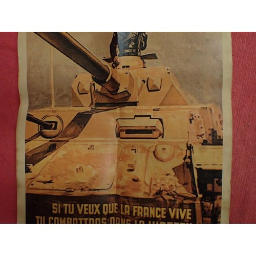 21 - WW2 German French Waffen-SS recruitment poster

Good condition, clean poster with no rips. 440 by 30... 