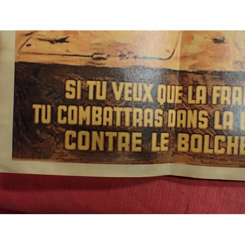 21 - WW2 German French Waffen-SS recruitment poster

Good condition, clean poster with no rips. 440 by 30... 