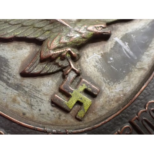39 - WW2 German Luftwaffe field police gorget

A well-used and, subsequently, well-patinated Luftwaffe Fe... 