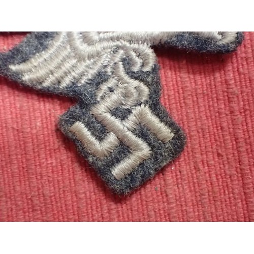 50 - WW2 German Luftwaffe breast eagle

Enlisted man's breast eagle. 95 mm across.