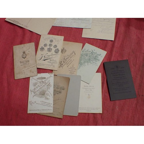 53 - WW1 an earlier German postcards and cabinet photos

Three pre-WW1 postcards, and nine cabinet photos
