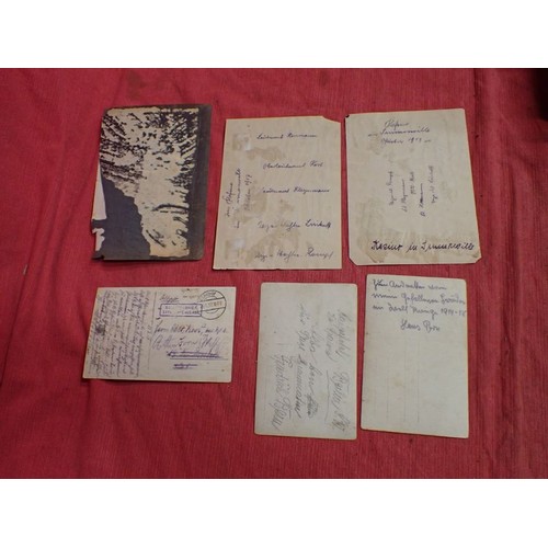 54 - Six WW1 German photographs inc hussar's

Three larger images, album removed. 168 mm across. Along wi... 