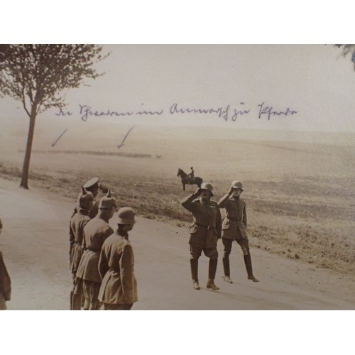 55 - Five WW1 German photographs, inc Crown Prince Wilhelm

Removed from the same album. Postcard size im... 
