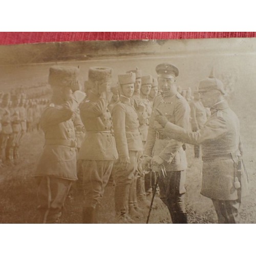 55 - Five WW1 German photographs, inc Crown Prince Wilhelm

Removed from the same album. Postcard size im... 
