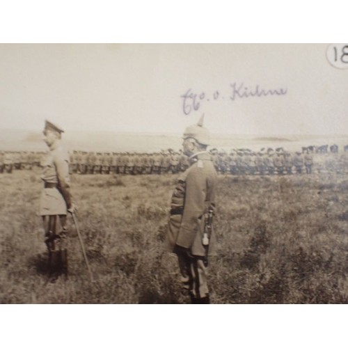 55 - Five WW1 German photographs, inc Crown Prince Wilhelm

Removed from the same album. Postcard size im... 