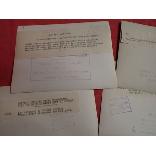 56 - Ten WW1 British official press release photographs

8 by 6 inch images. Coastal and ship-related.